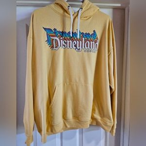 Disneyland retro yellow hoodie.  Disney Parks exclusive, size XL